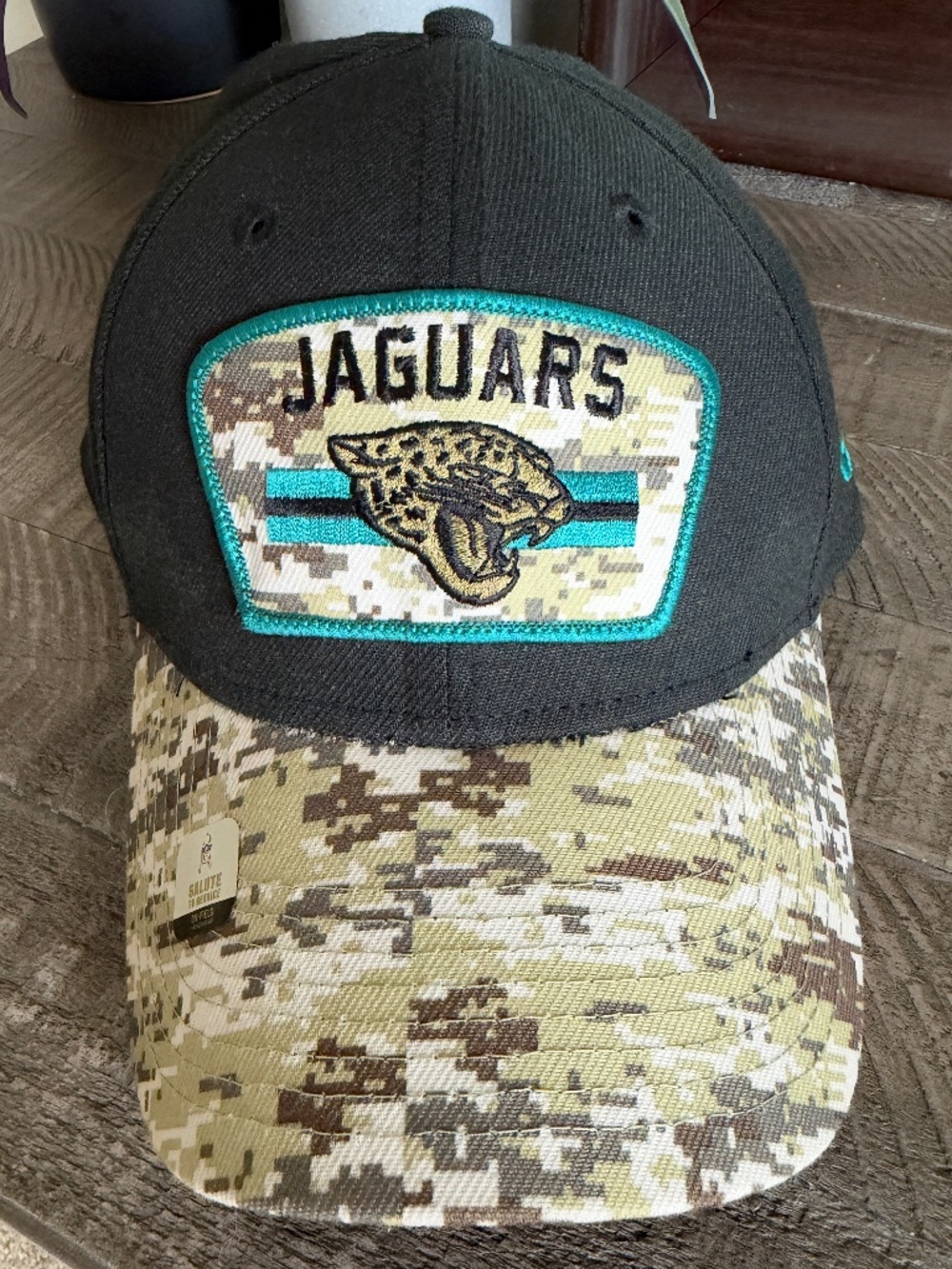 New Era Jacksonville Jaguars Salute to Service Camo 39THIRTY Hat S/M